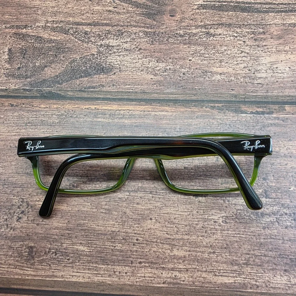 Ray-Ban RB 5169 2383 Tortoise Green Rectangular Eyeglass Frames 54-16-140